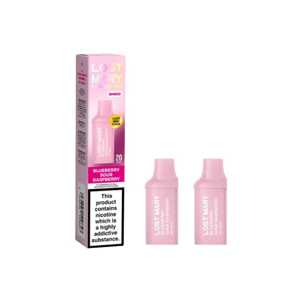 20mg Lost Mary BM600 Prefilled Replacement Pods 1200 Puffs - 2 Pcs - Image 2