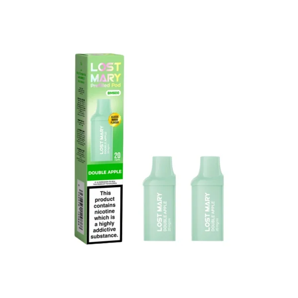 20mg Lost Mary BM600 Prefilled Replacement Pods 1200 Puffs - 2 Pcs - Image 3