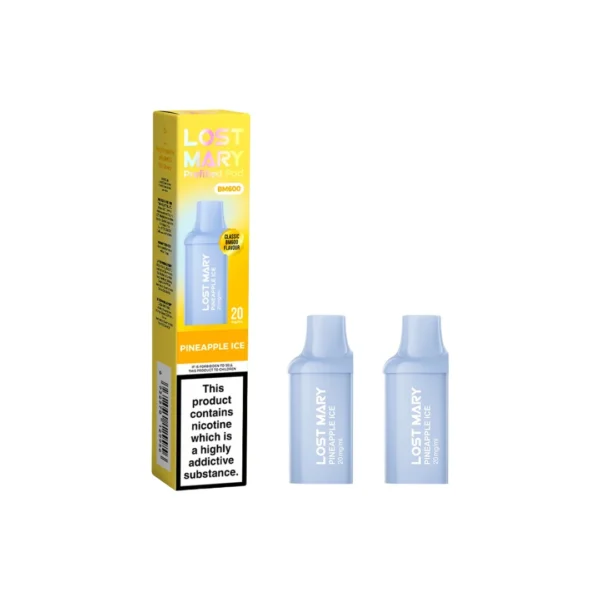 20mg Lost Mary BM600 Prefilled Replacement Pods 1200 Puffs - 2 Pcs - Image 4