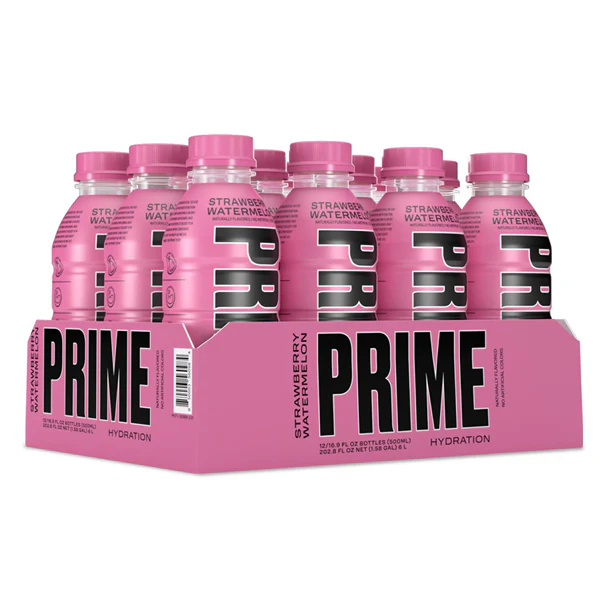 PRIME Hydration USA Strawberry Watermelon Sports Drink 500ml – Past Best Before Date