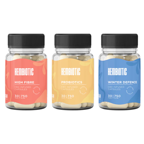 Hembiotic 750mg Functional CBD Capsules – 30 Caps