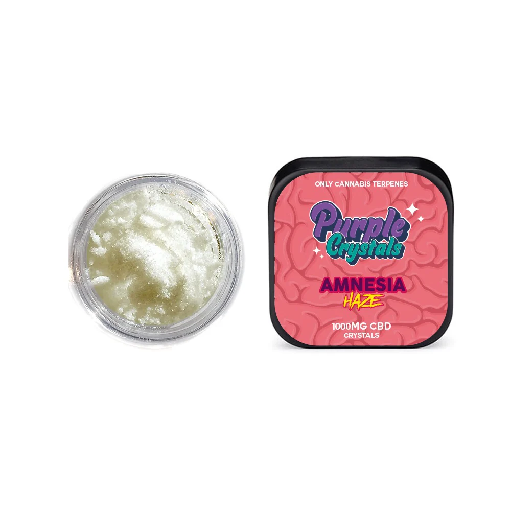 Purple Crystals by Purple Dank 1000mg CBD Crystals – Amnesia Haze (BUY 1 GET 1 FREE)