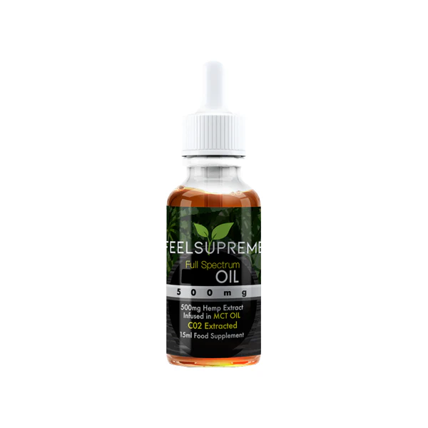 Feel Supreme 500mg Full Spectrum CBD In MCT Oil – 15ml