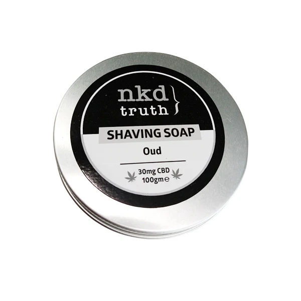 NKD 30mg CBD Speciality Shaving Soap 100g – Oud
