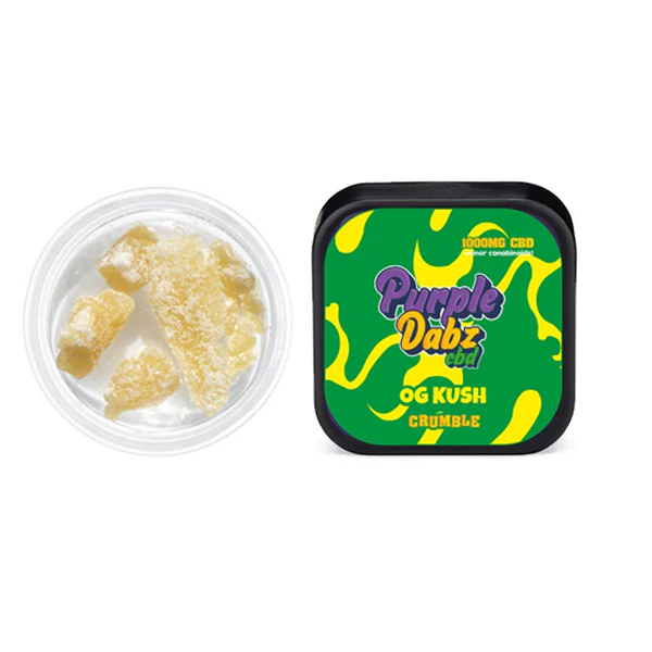 Purple Dabz by Purple Dank 1000mg CBD Crumble – OG Kush (BUY 1 GET 1 FREE)