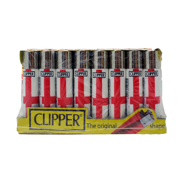 40 Clipper CP11RH Classic Flint England Flag Lighters – CL5C048UKH