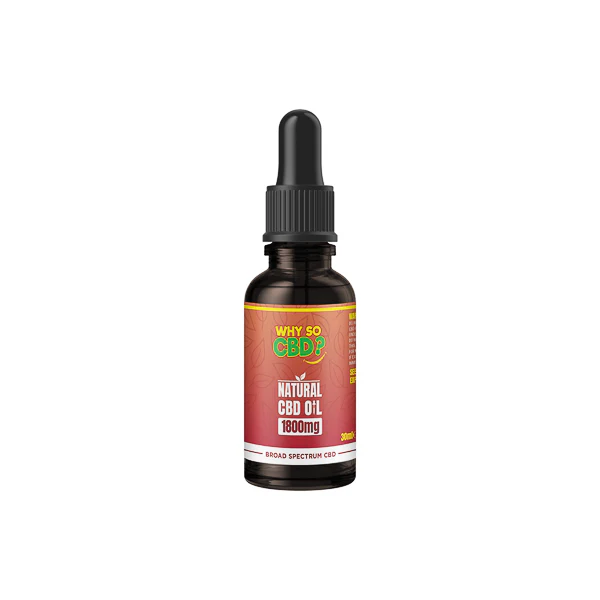 Why So CBD? 1800mg Broad-Spectrum CBD Natural Oil – 30ml