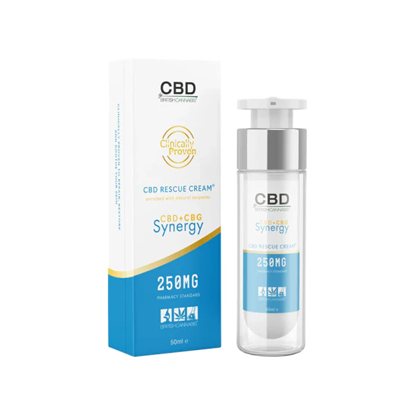 CBD By British Cannabis Synergy 250mg CBG + CBD Rescue Cream – 50ml