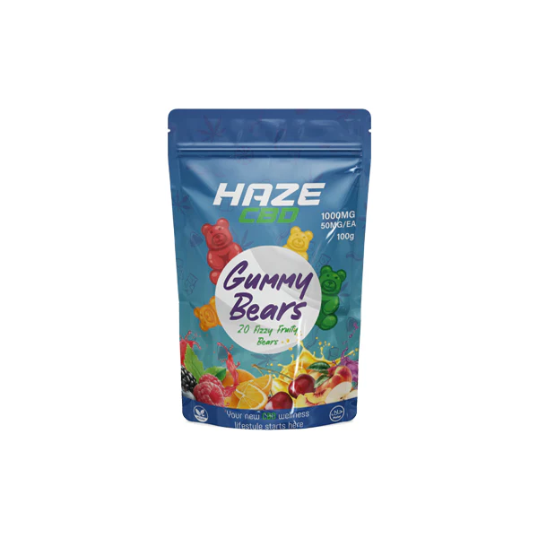 Haze CBD 1000mg Gummy Bears – 20 Pieces