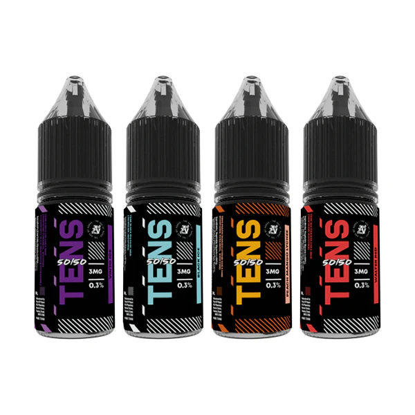 18mg Tens 50/50 10ml (50VG/50PG) – (Full Box) Pack Of 10