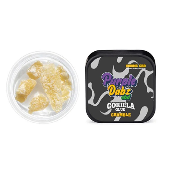 Purple Dabz by Purple Dank 1000mg CBD Crumble – Gorilla Glue (BUY 1 GET 1 FREE)