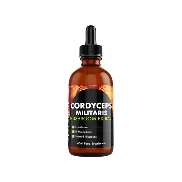 Feel Supreme Cordyceps Militaris Mushroom Liquid Tincture – 60ml