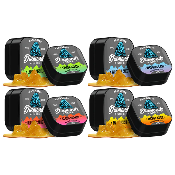 Diamonds & Sauce 95% Broad Spectrum CBD Distillate – 1.5g