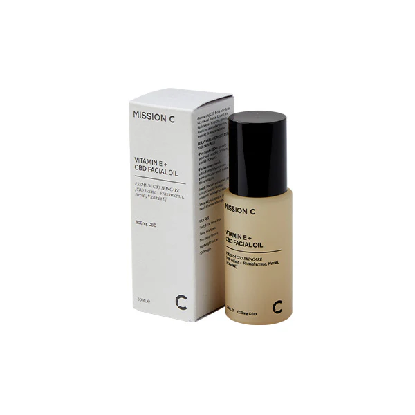 Mission C Vitamin E + 600mg CBD Facial Oil – 30ml