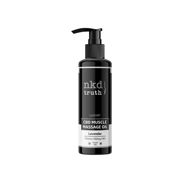 NKD Truth 350mg CBD Lavender Muscle Massage Oil – 175ml