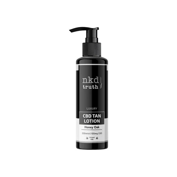 NKD Truth 100mg CBD Honey Oak Tan Lotion – 200ml