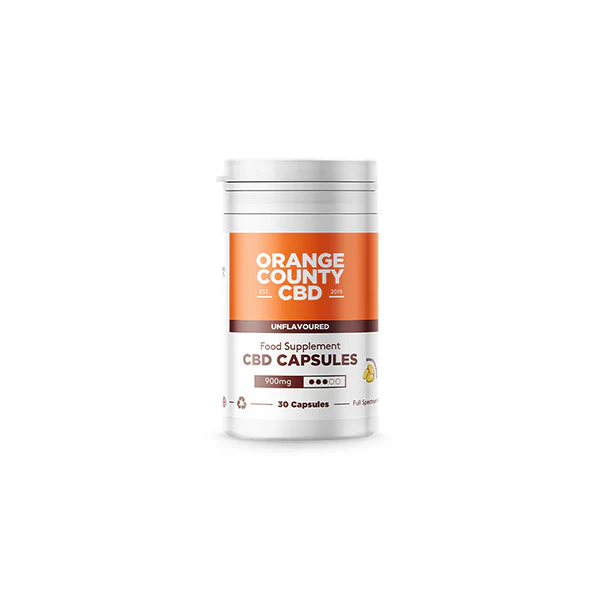 Orange County CBD 900mg Full Spectrum CBD Capsules – 30 Caps