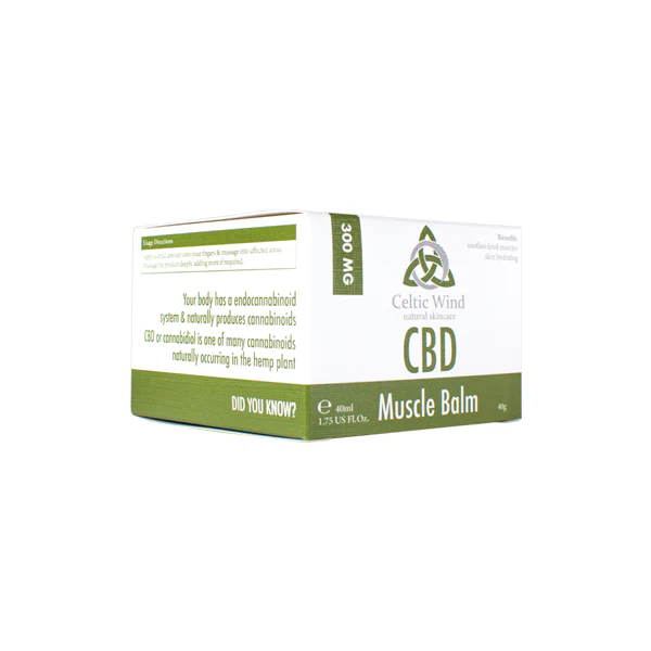 Celtic Wind Crops 300mg CBD Muscle Balm – 40ml (BUY 1 GET 1 FREE)