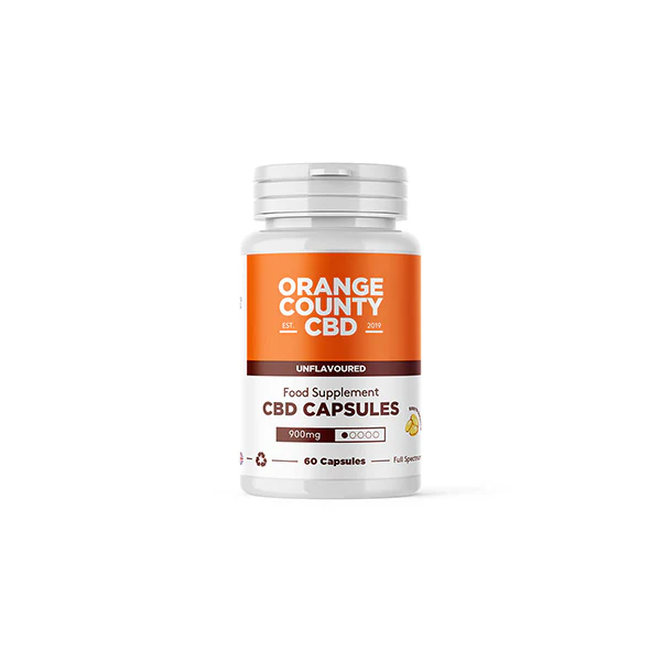 Orange County CBD 900mg Full Spectrum CBD Capsules – 60 Caps