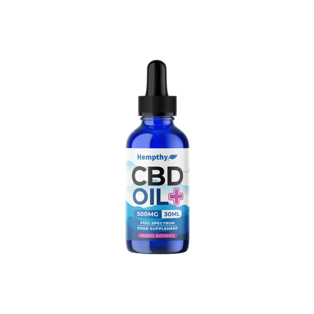 Hempthy 500mg CBD Oil Full Spectrum Food Supplement Mixed Berries – 30ml