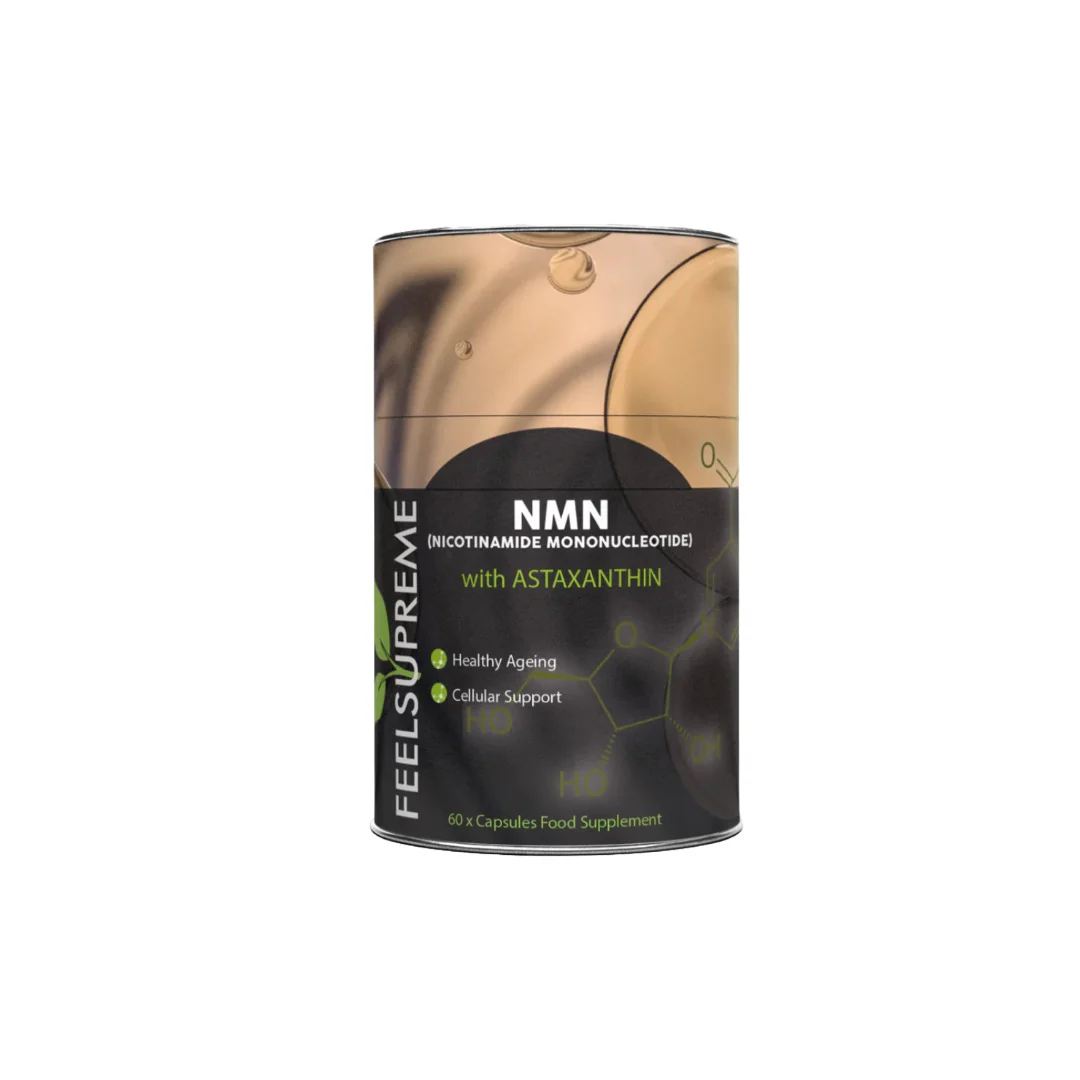 Feel Supreme 500mg NMN + Astaxanthin Supplement Capsules – 60 Caps