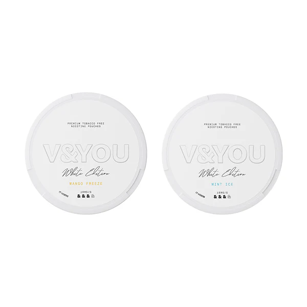 8.8mg V&YOU White Edition Nicotine Pouch – 20 Pouches (Buy 1 Get 1 Free)