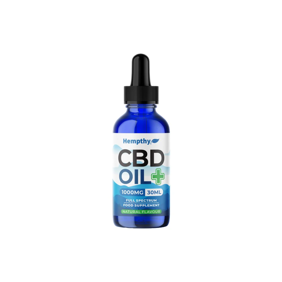 Hempthy 1000mg CBD Oil Full Spectrum Natural –  30ml
