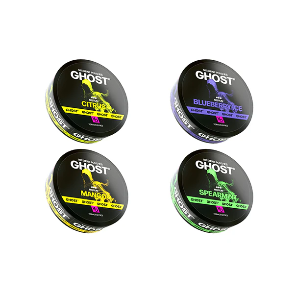 16mg Ghost Medium Nicotine Pouches – 20 Pouches