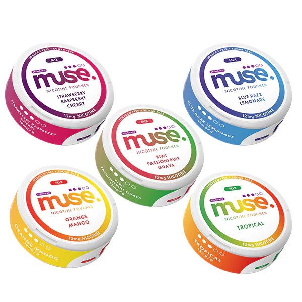 12mg Muse Nicotine Pouches (UK Made) – 20 Pouches