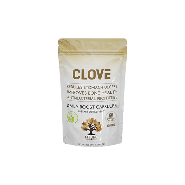 NTURE 1000mg Clove Capsules – 60 Caps