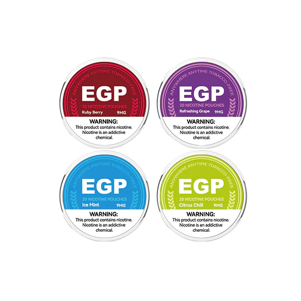 9mg EGP Nicotine Pouches – 20 Pouches