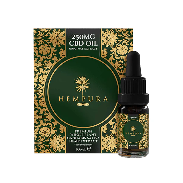 Hempura 250mg CBD Broad Spectrum Oil with terpenes – 10ml