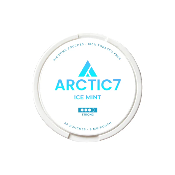 9mg Arctic7 Ice Mint Slim Nicotine Pouches – 20 Pouches