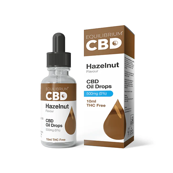 500mg Equilibrium CBD Oil 10ml – Hazelnut Flavour