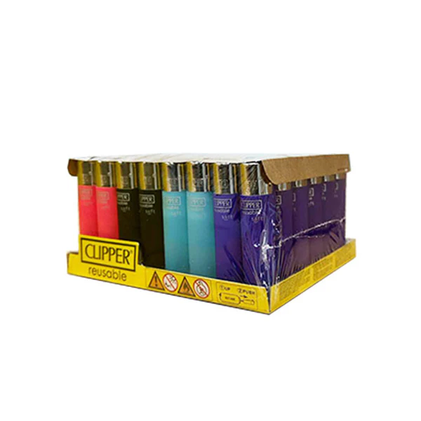 40 Clipper D48 CP11RH Classic Flint Soft Touch Colours Lighters – CL2A2269UKH