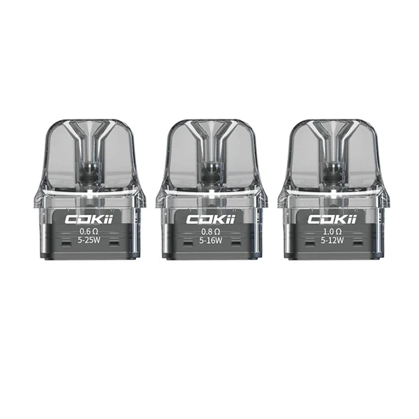 Cokii Lux Replacement Pods 2ml – 3 Pcs (0.6Ohm, 0.8Ohm, 1.0Ohm)