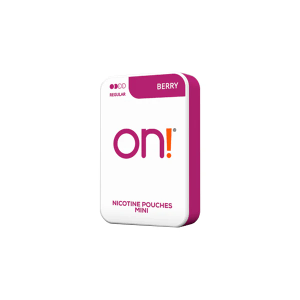 3mg On! Mini Regular Berry Nicotine Pouches – 20 Pouches