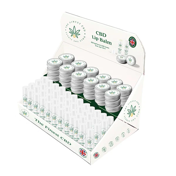 The Finest Balm CBD Lip Balm & Bar Mix CDU Bundle – 84 Units