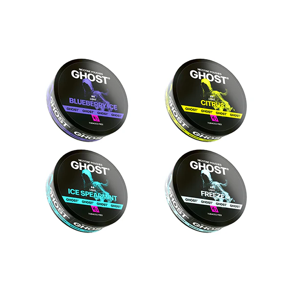6mg Ghost Light Nicotine Pouches – 20 Pouches