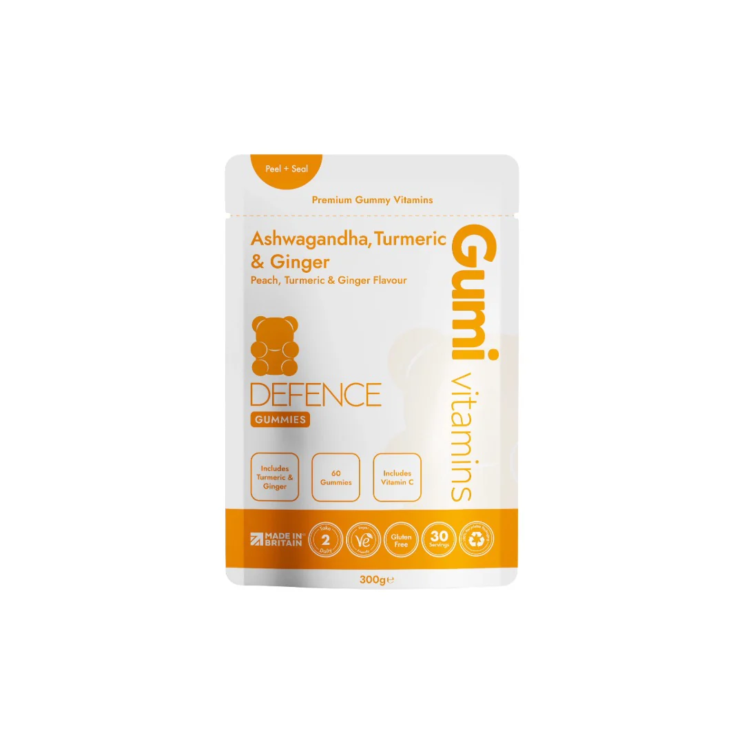 Gumi Vitamins Defence Ashwagandha Turmeric & Ginger Gummies – 60 Gummies