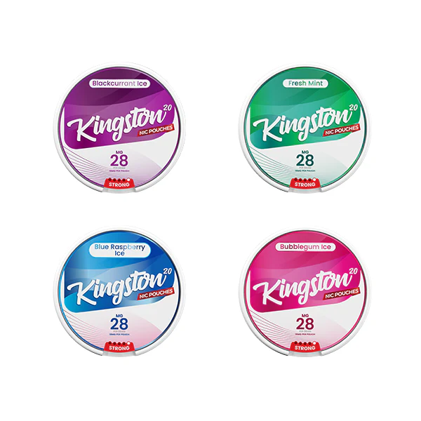 28mg Kingston Nicotine Pouches – 20 Pouches