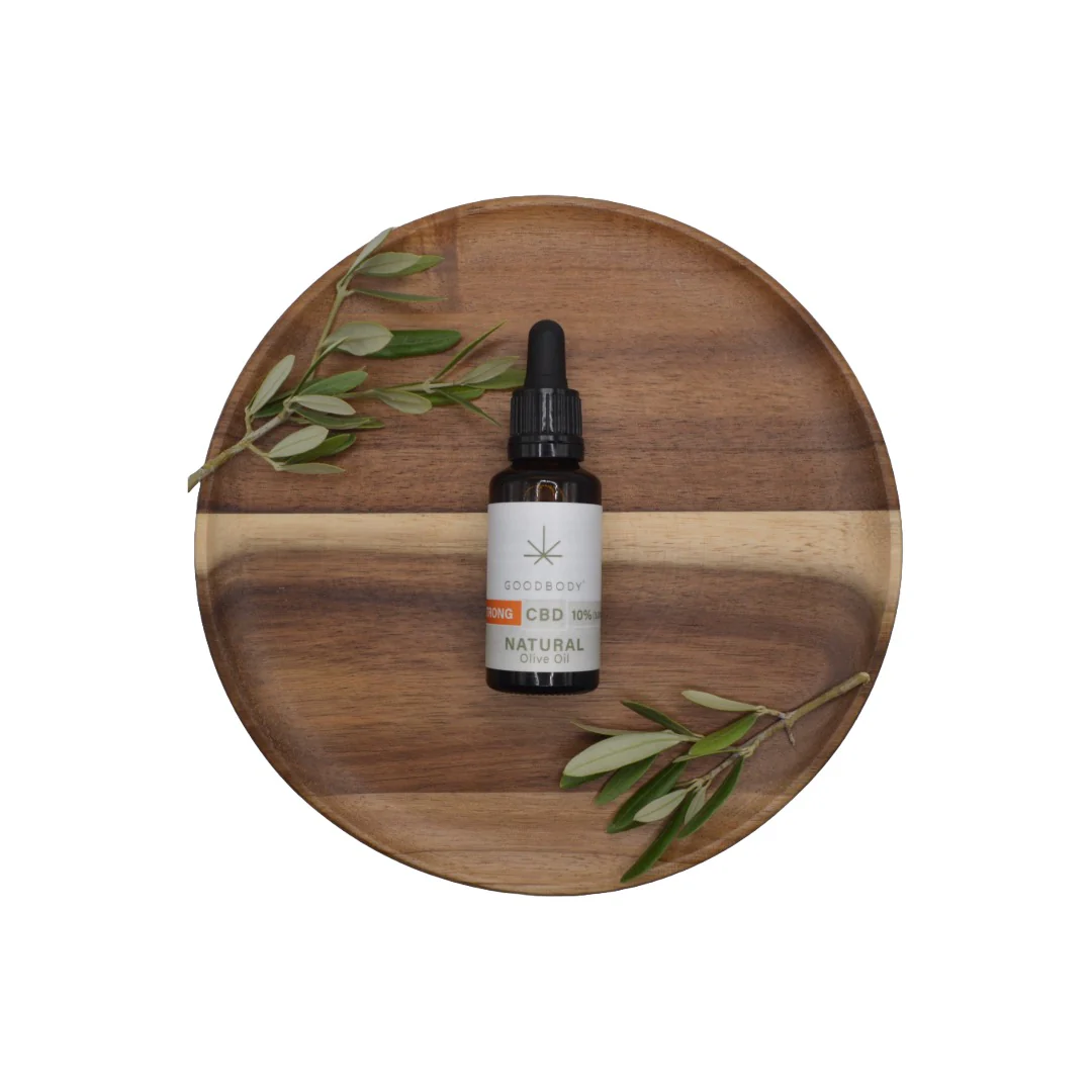3000mg Goodbody Botanicals 10% CBD Natural Olive Oil Drops – 30ml