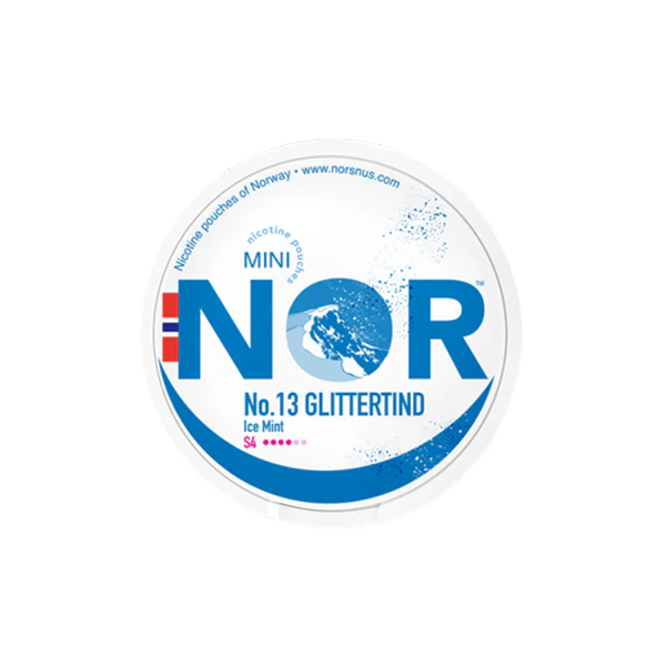 14mg NOR Mini Glittertind Nicotine Pouches – 20 Pouches