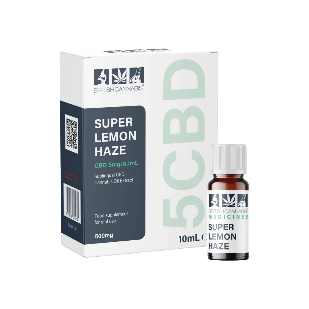 CBD by British Cannabis 500mg 5CBD Super Lemon Haze Full Plant Extract 10ml