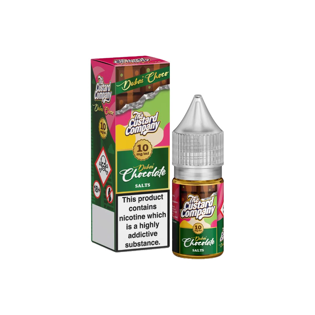 10mg The Custard Company Dubai Chocolate Nic Salt 10ml (50VG/50PG)